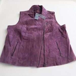 Hal Rubenstein Leather Vest Size 3X